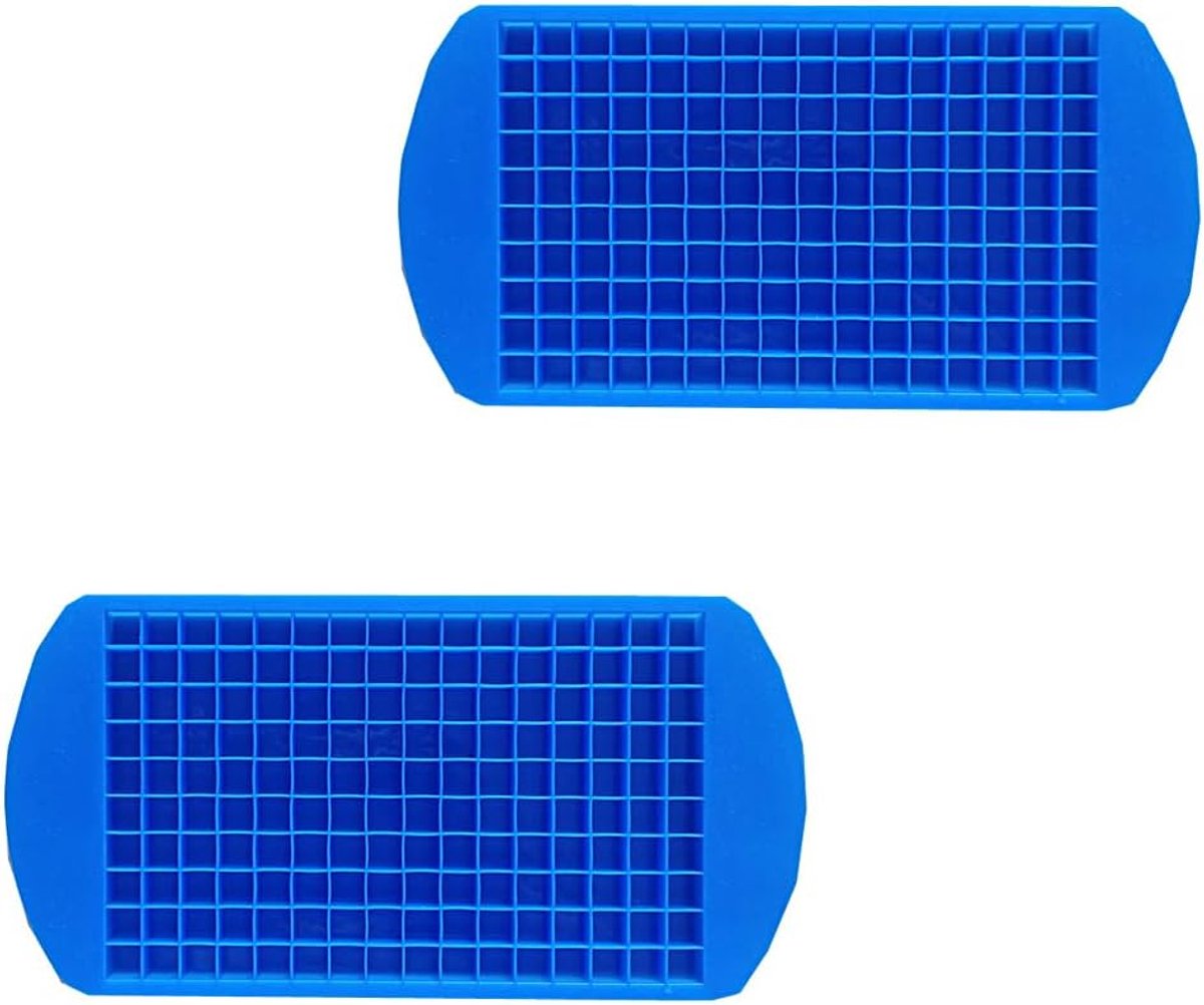 IJsblokjesvorm van silicone, 2 stuks, voor grote ijsblokjes, ijsblokjesvorm voor cocktails, whisky en dranken, flexibel en gemakkelijk los te maken, ijsblokjesvorm rond en vierkant