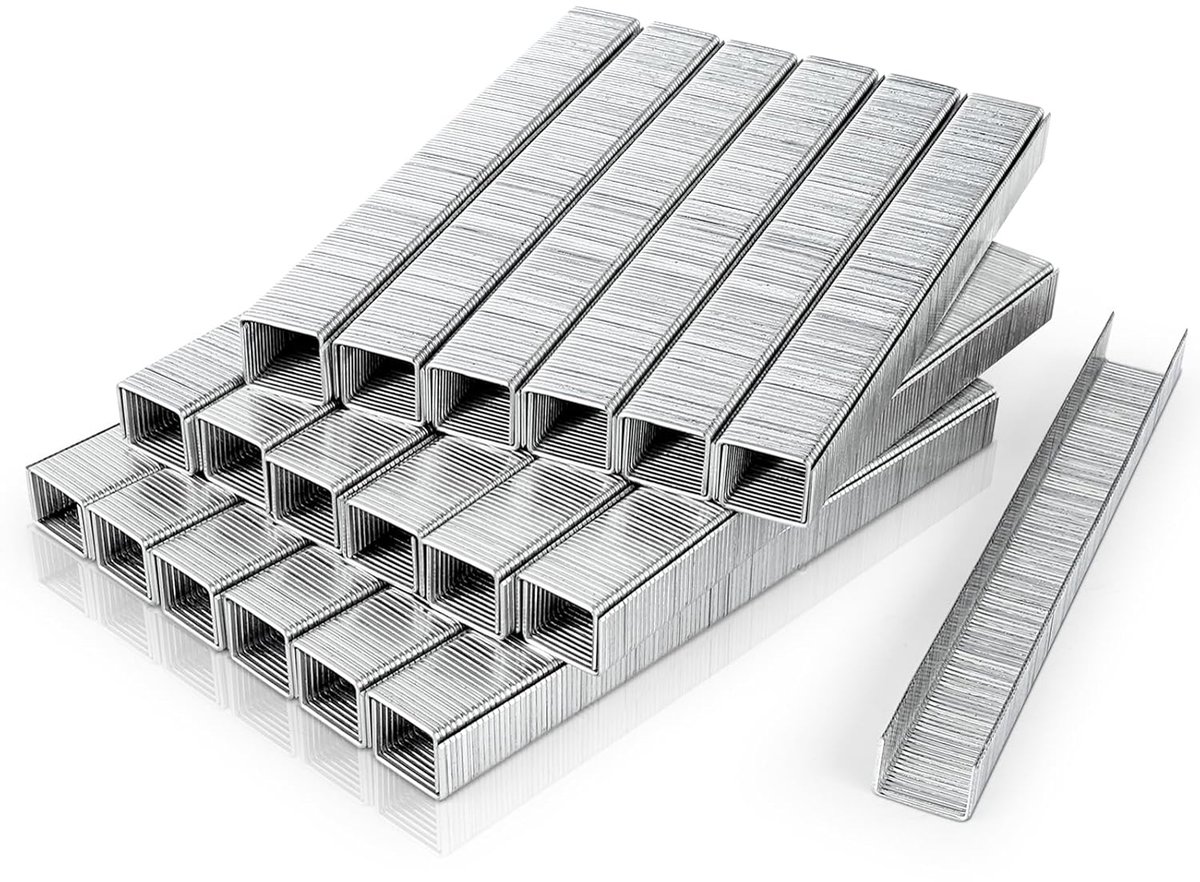 Nietjes, serie 80, beenlengte 10 mm, voor pneumatische nietmachine, persluchtpistool, 10.000 per doos (1 doos)