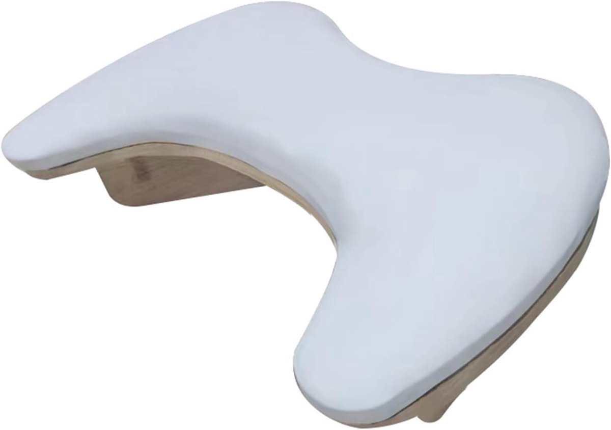 Handsteun nagelstudio, U-vorm, polssteun voor manicure, polssteun, nagels voor nageltechnici, handkussen, nagelstudio, handsteun voor manicuretafel (wit)