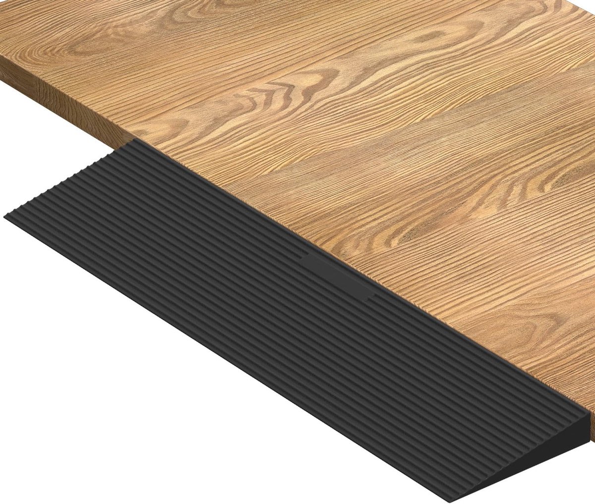 90 x 14 x 1,5 cm, massief rubber, oprijplaat, zuigrobot, oprijplaat, drempel, deurdrempel, rolstoelhelling, rubberen drempel, voor rolstoel, scooter