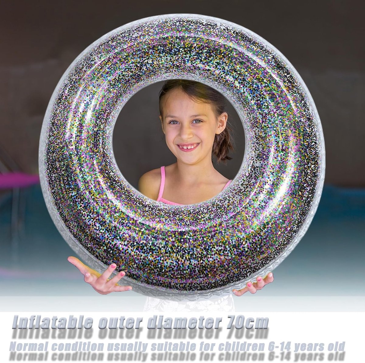 zwemband met diameter voor kinderen, volwassenen, tieners, pvc, zwembad, opblaasbare zwemring voor zwembad, water, outdoor, speelgoed, feestaccessoires