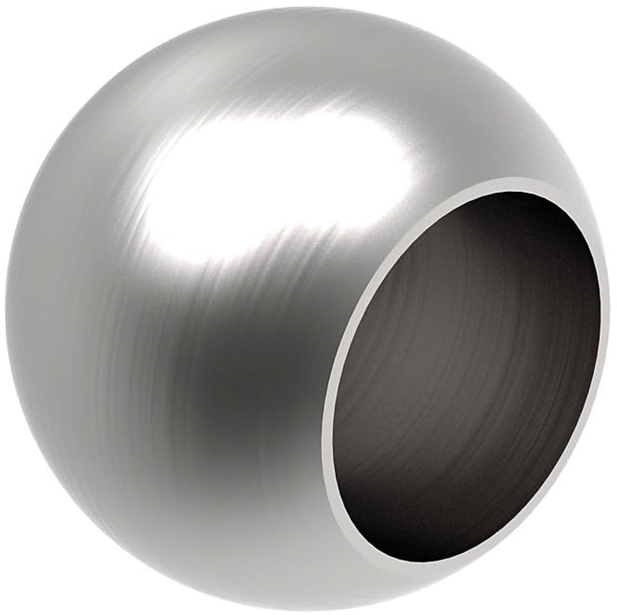 roestvrij staal V2A bal ∅ 20 mm buisstop buis 12 mm afsluiting set van 4