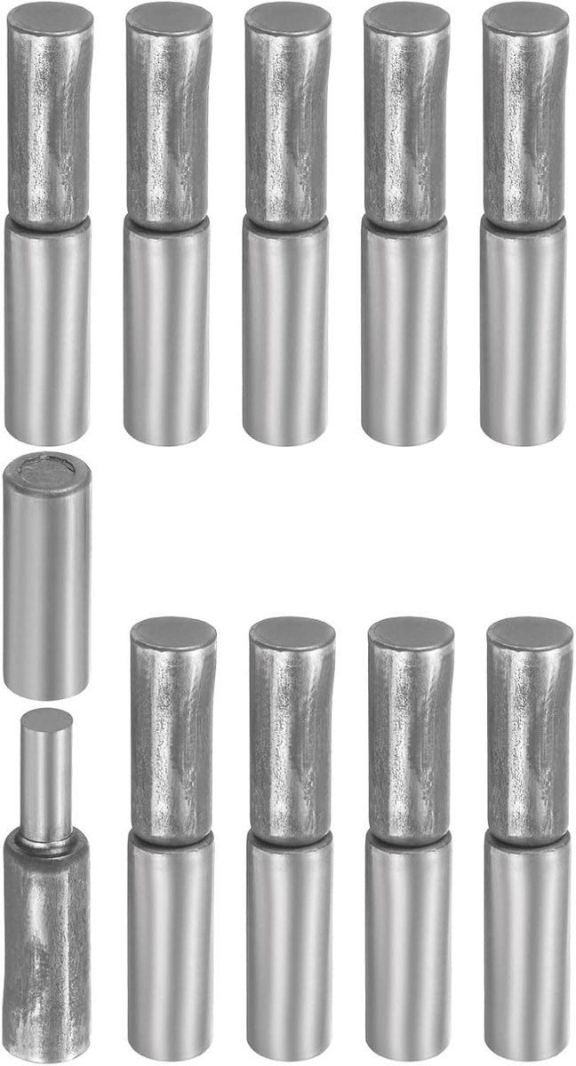 Scharnieren, 1-5/8 inch x 1/4 inch robuust koolstofstaal afneembaar soldeerbaar voor metalen vleugeldeur poort aanhangerhellingen