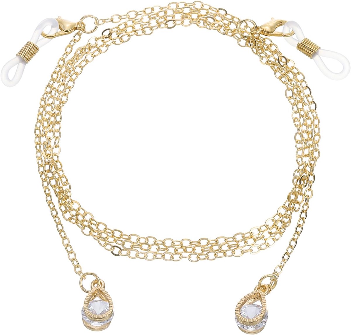 Parelbrilketting voor dames, sterbrilketting, brilhouder, houder om de hals, zonnebrilketting voor bril, zonnebril voor dames