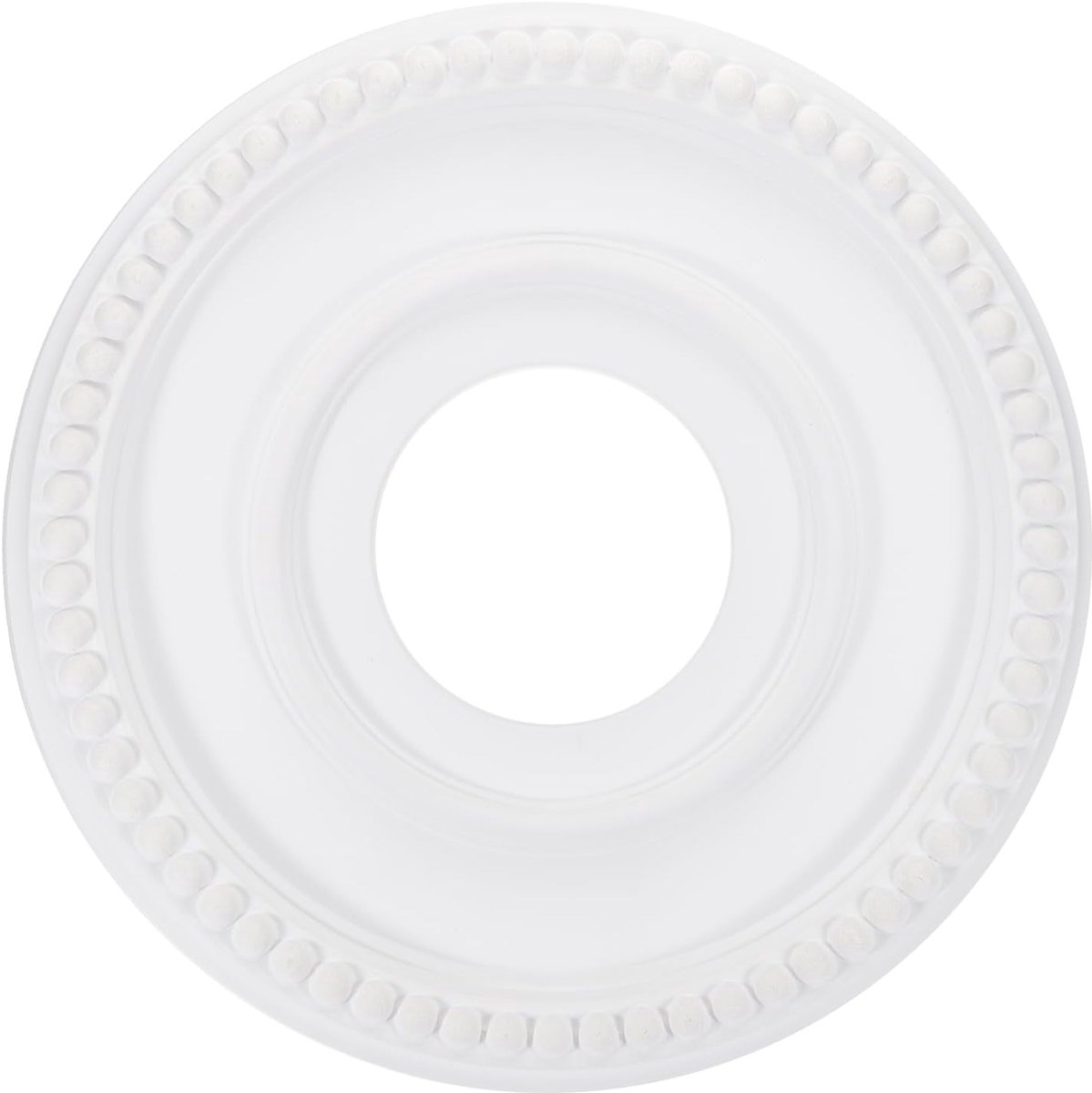 Plafondmedaillon, 30 cm Od x 4 inch Id Pu Decoratief medaillon voor plafondlamp Medaillon Kroonluchter Traditionele afdekking voor plafondverlichting ventilatoren, wit