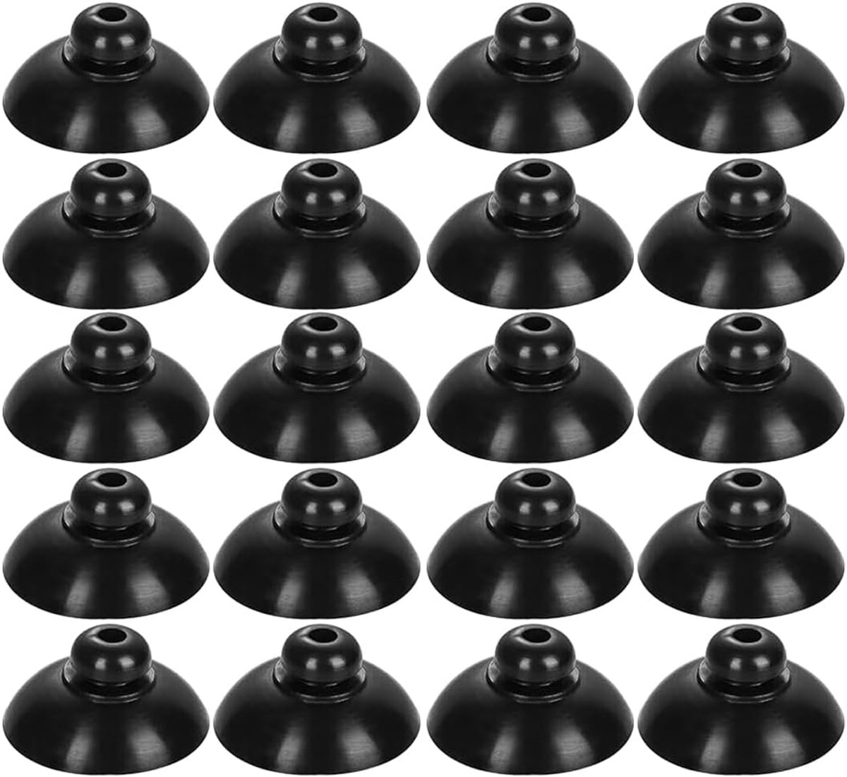 Zuignap aquarium zuignap voor aquarium zwart rubber zuignap clip voor zuignappen verwarming verlichting buizen pomp, 20 stuks