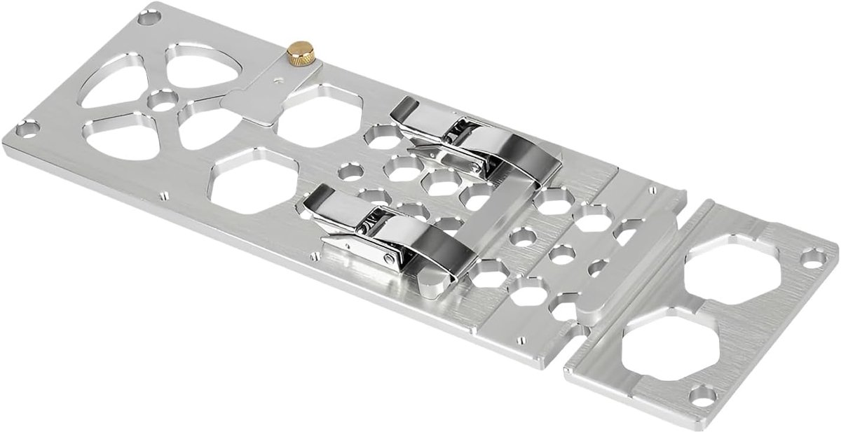 Hoekaanslag, geleiderail, 90 graden, 340 mm, voor cirkelzagen | 8 mm aluminium behuizing met snelspanners roestvrijstalen klemmen hout snijden meubelbouw