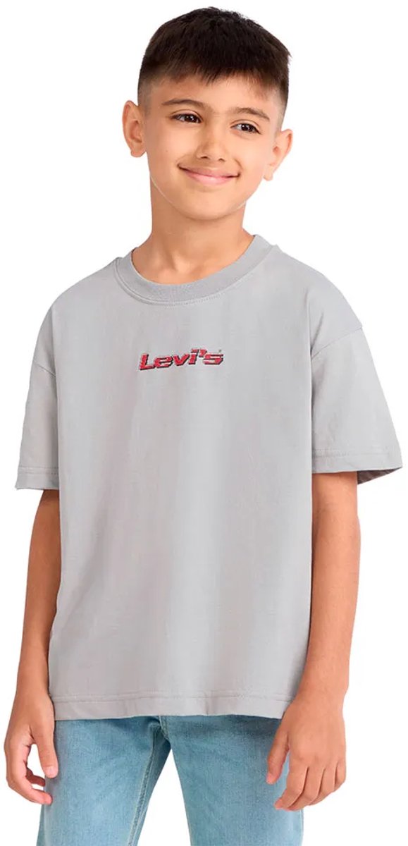 Levi´s ® Kids Pixelated Bear T-shirt Met Korte Mouwen Grijs 4 Years Jongen