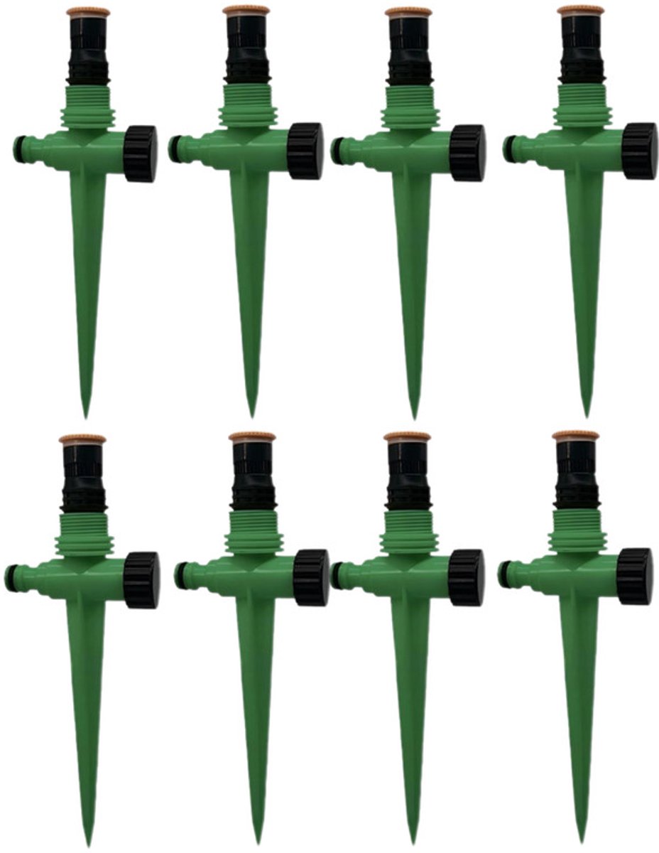 Tuinsproeiers, automatische tuinbewateringssystemen, grondsproeikoppen voor 360° gazonbewatering | Multifunctionele verstelbare tuinsproeiers, automatische gazonbewateringssproeiers,Set 1