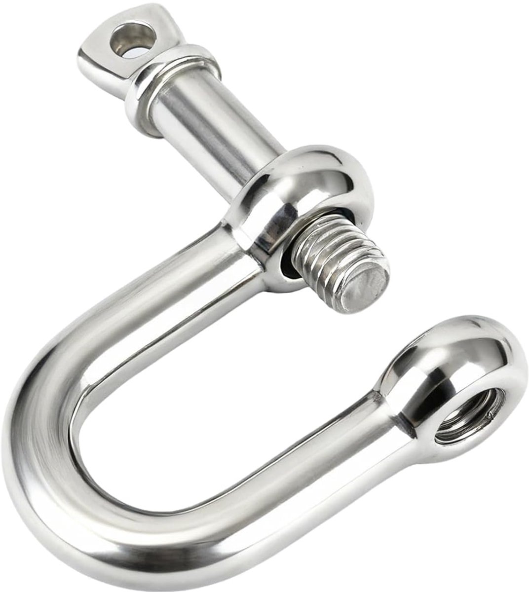 stalen schakelslot, 16 mm D-ring schroefboog, anker voor marine boot, kettingbeugel met pin voor tikeling, staalkabel, koorden (1 stuks)