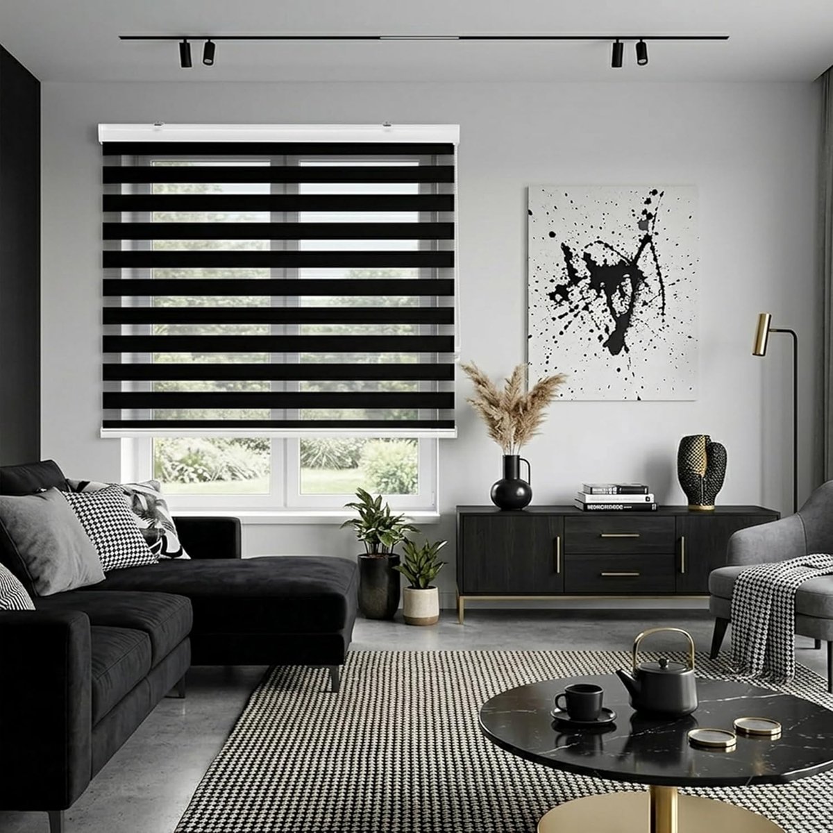 Blindecor Vela Dubbel Rolgordijn Voor Nacht En Dag, Meerkleurig, 100 x 180 cm - ShopVlot