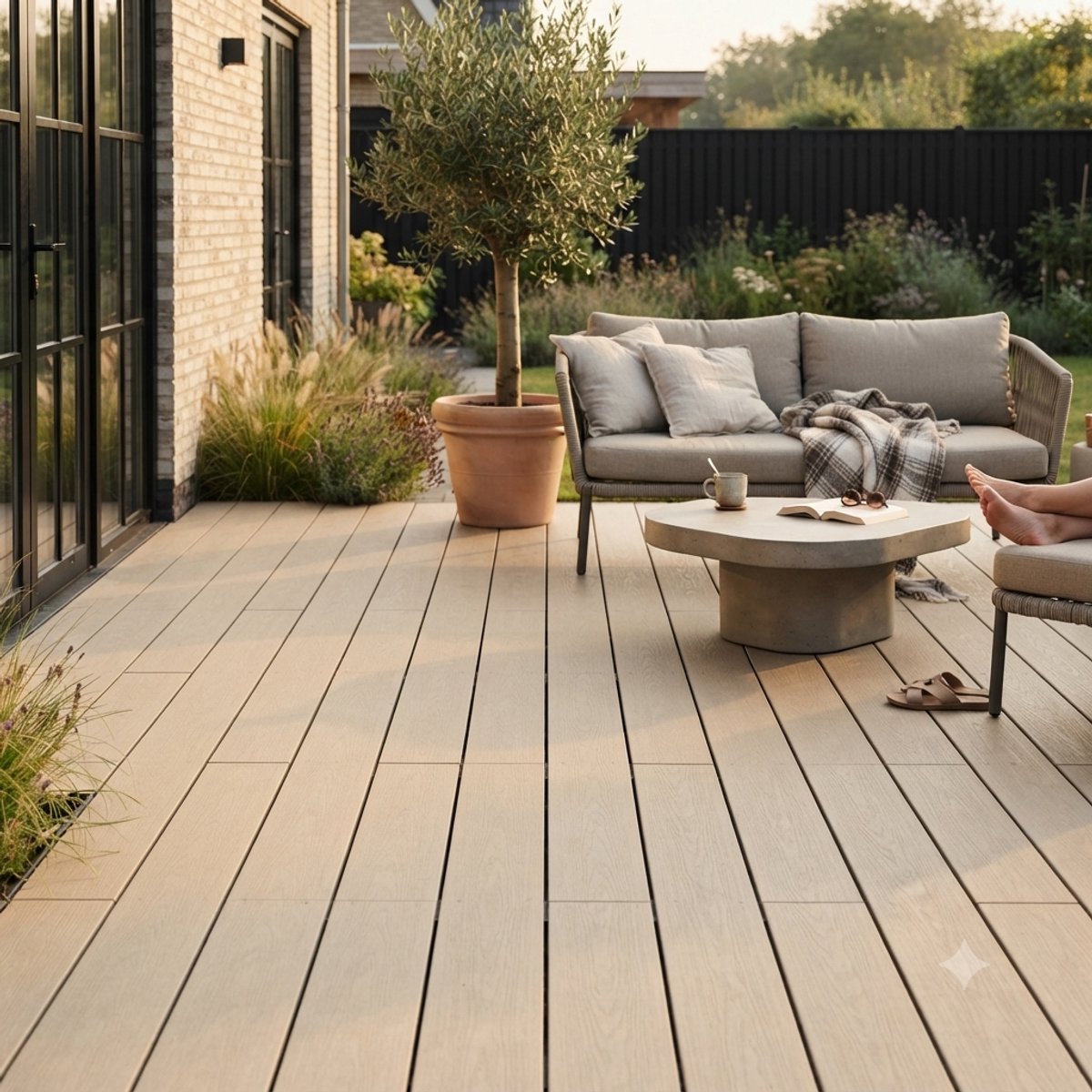 Vlonderplanken - vlonderplank - composiet vlonderplanken 400x14,5 cm! - donkerbruin - vlonderplanken voor uw tuin!