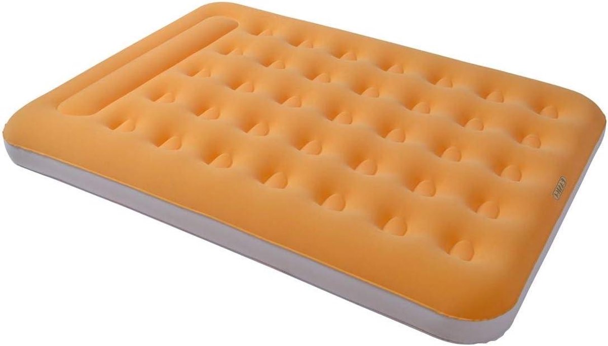 Kampeerbed - Luchtbed - Kamperen en Logeren - Dubbel 2-in-1 ventiel - 190x135 cm - Oranje