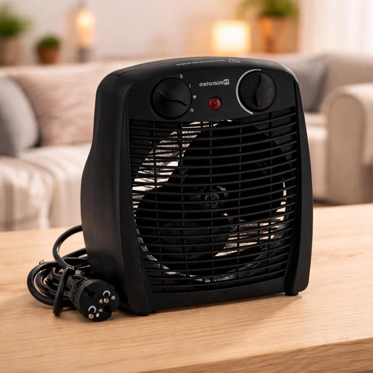 Elektrische Verwarming - Kachel Verwarmer - Ruimte Verwarmen - Stille Werking - 20 m² - Zwart