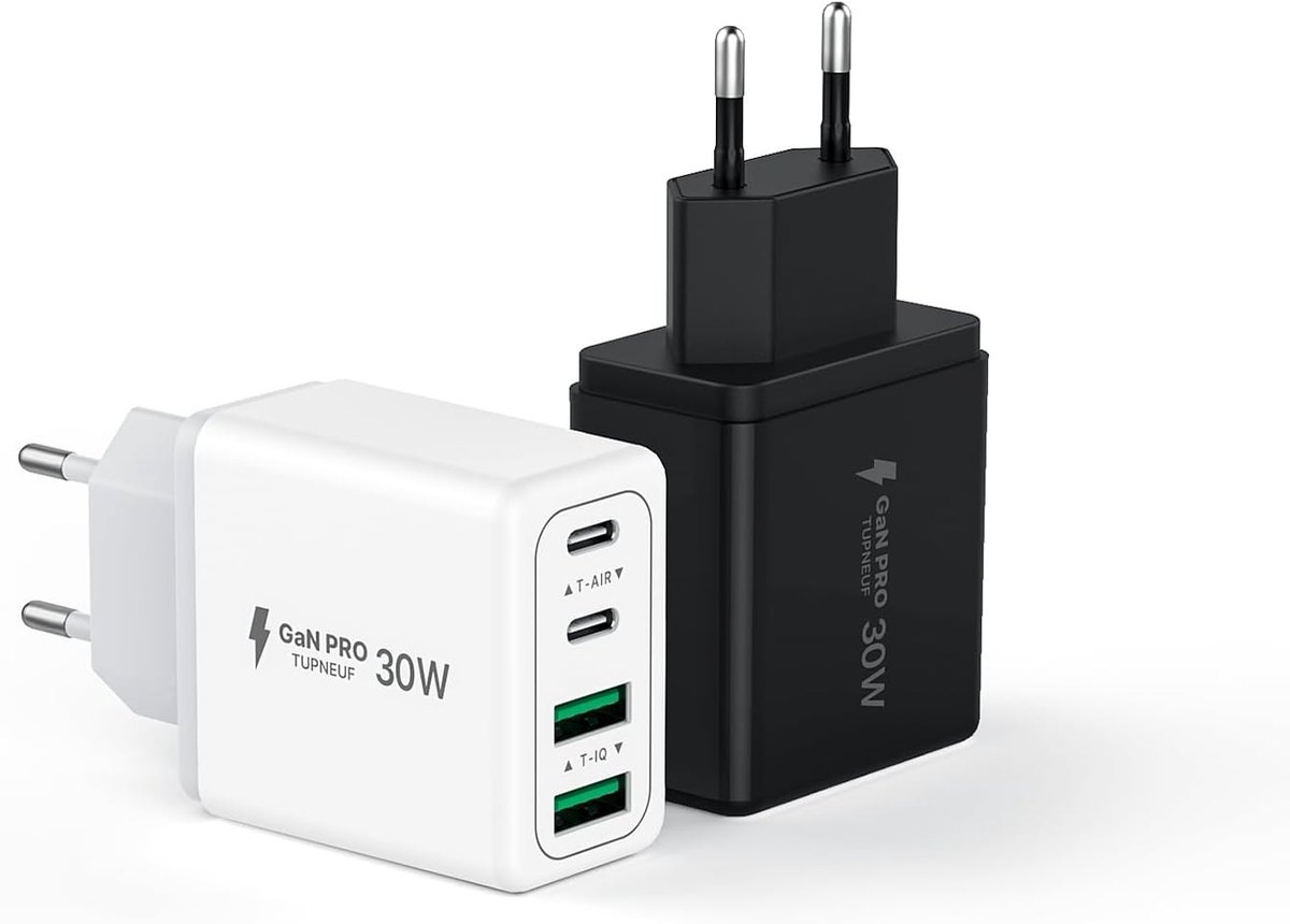 USB Oplader - Wit - 5 V - Snelle Oplaadtechnologie - Voor Smartphone en Tablet