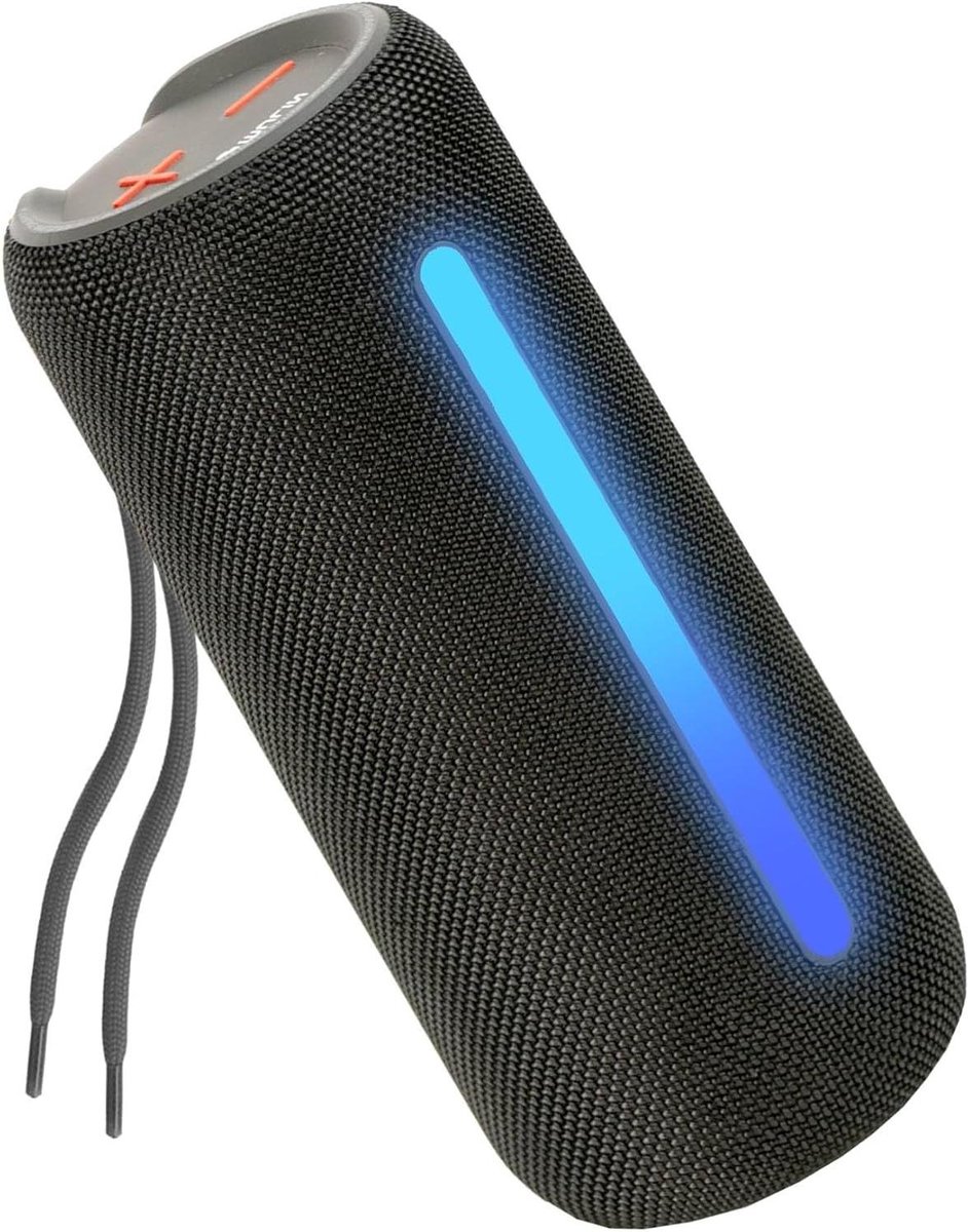 Draagbare luidspreker - Waterdichte speaker - Muziek luisteren - RGB lichteffecten - 96 x 96 x 238 cm - Zwart