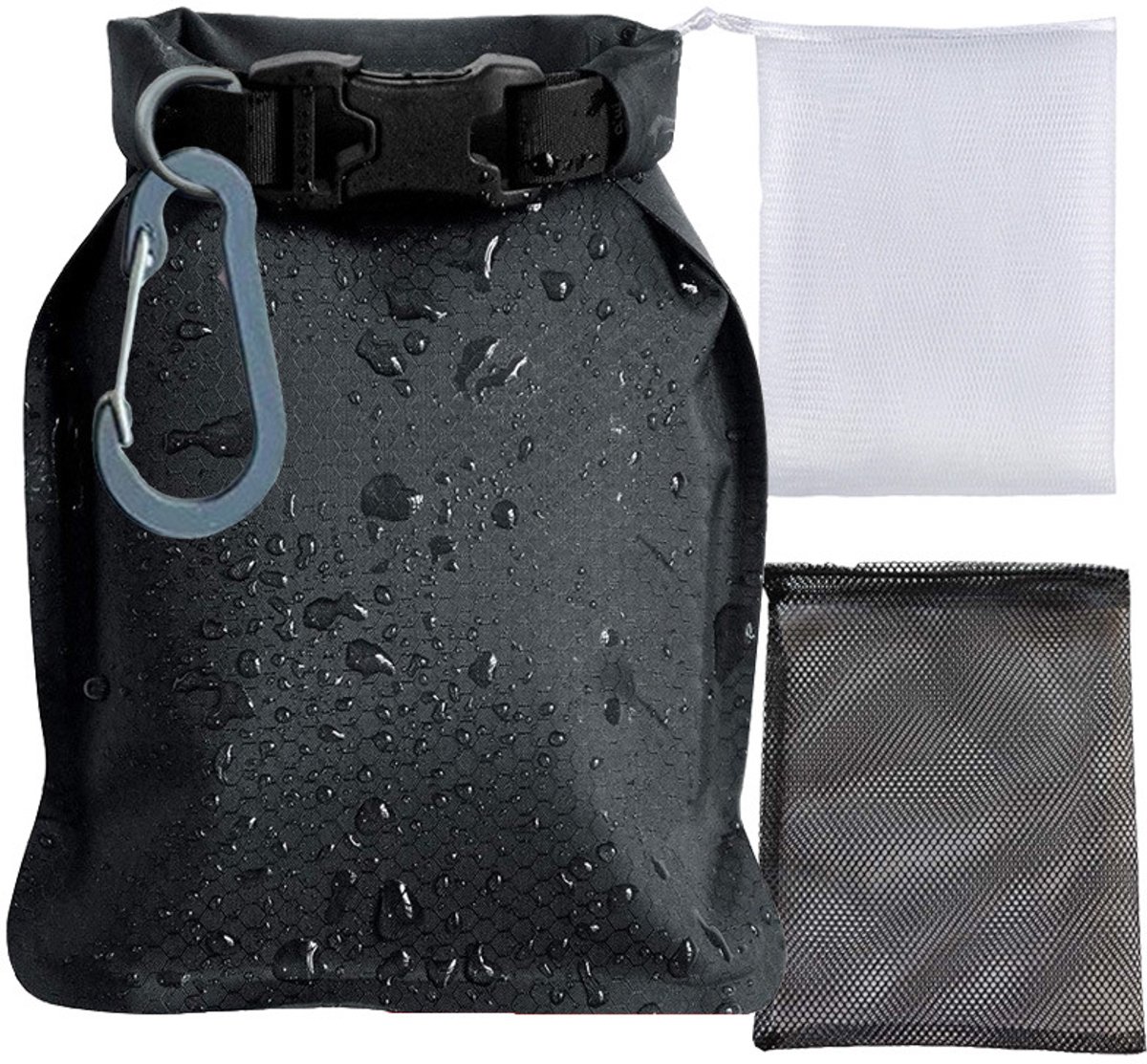 KZQ-zeepzakje — Een lekvrij, waterdicht zeepzakje voor op reis; een sneldrogende opberghouder die geschikt is voor vaste zeep, shampoobars en conditionerbars.