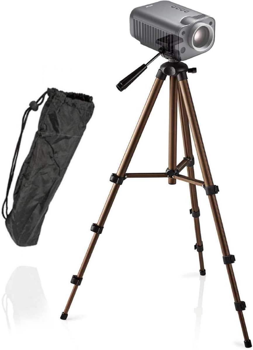 Projector Statief - Beamer Standaard - Film Avond - Universele Schroefdraad - 40-134 cm - Zwart