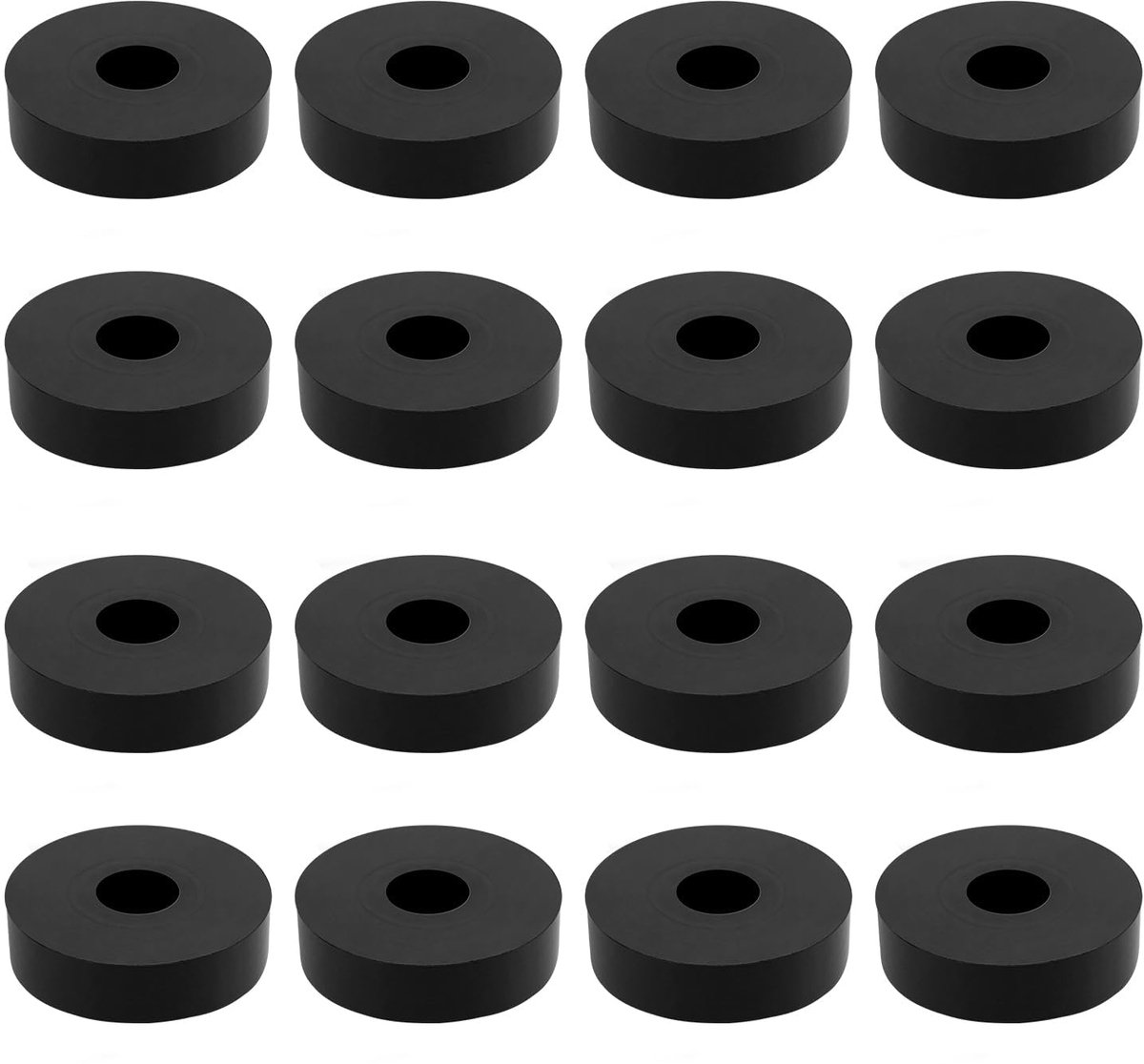 16 stuks rubberen afdichtingen, afstandshulzen, kunststof, M10, 35 mm, buitendiameter 10 mm, binnendiameter 8 mm, dikte kunststof, afstandshulzen voor huishouden, auto, container