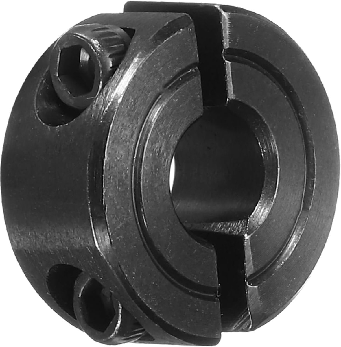 Golfring 1/4 inch boring dubbele gespleten spanring van koolstofstaal met set schroef zwart