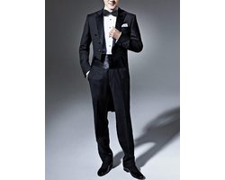 Satijnen Cumberband & Voorgebonden Vlinderdas & Pochet 3-in-1 Set voor Bruiloft Party Bal Banket Smoking Gentleman - Effen