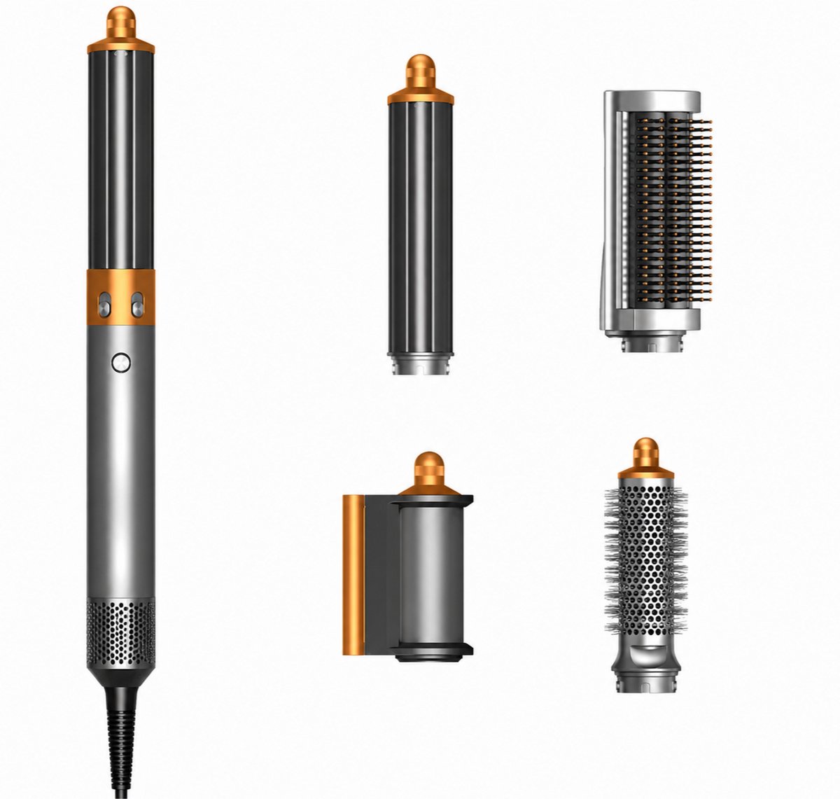 Loushops - Föhn - Föhnborstel - Haarstyler - Haarföhn met borstel - Multi hairstyler - Elektrisch - Sneldrogend - 4-in 1 - Grijs