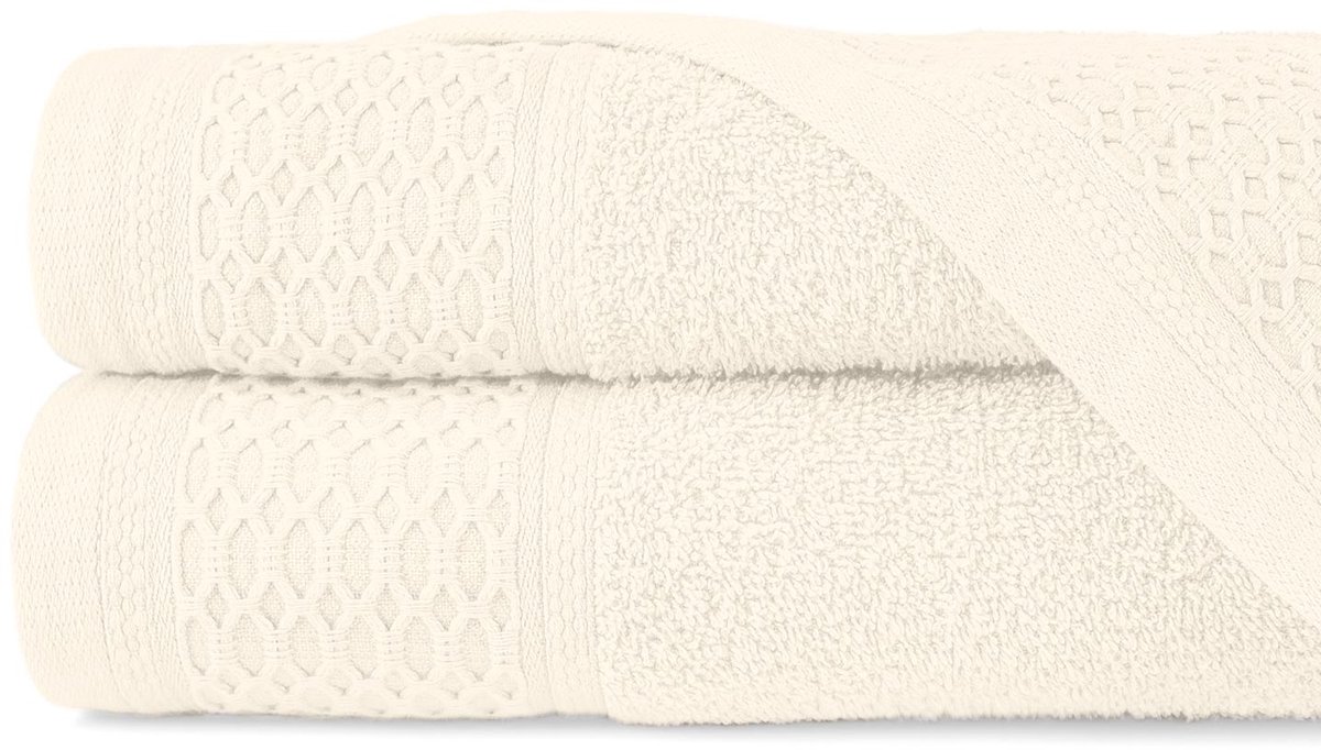 Darymex Solano - Handdoek - 50x90 cm - Ecru - 100% Katoen