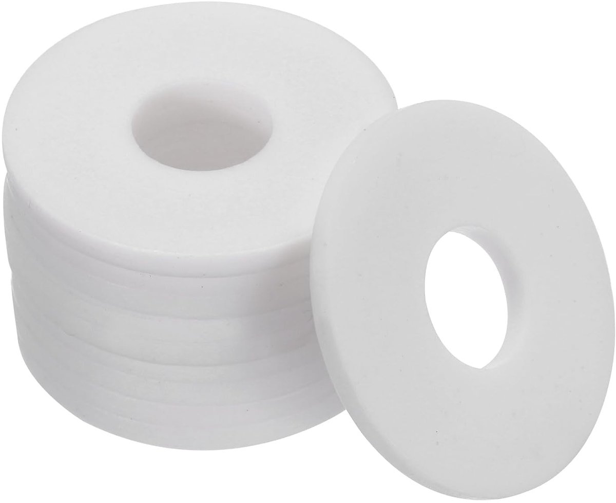Platte sluitringen, 5 stuks, 40 mm, OD, 14 mm ID, 3 mm dik, DN10, PTFE, afdichtringen, flensafdichting voor waterkraanslang