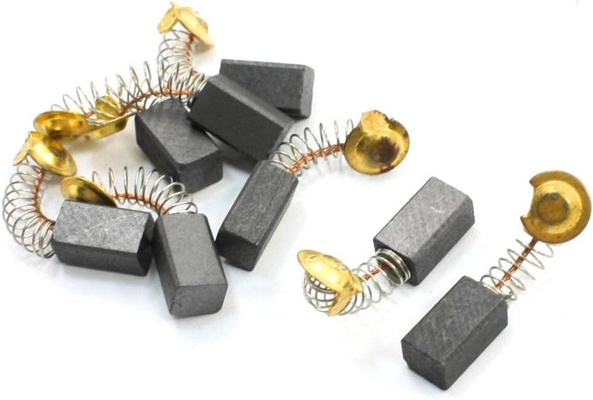 sourcing map 8 Stks Motor Carbon Borstels 13mm x 7mm x 6mm voor Hitachi Haakse Slijper