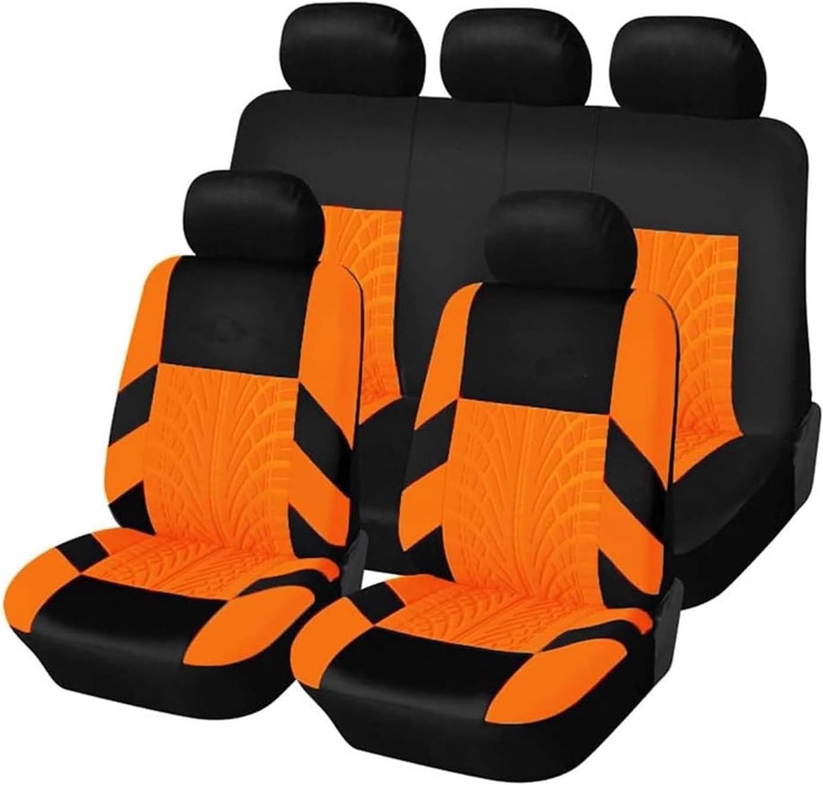 Volledige Set Voor Opel Corsa 2004-2009, Stoelhoes Ademend Slijtvast Antislip,Orange