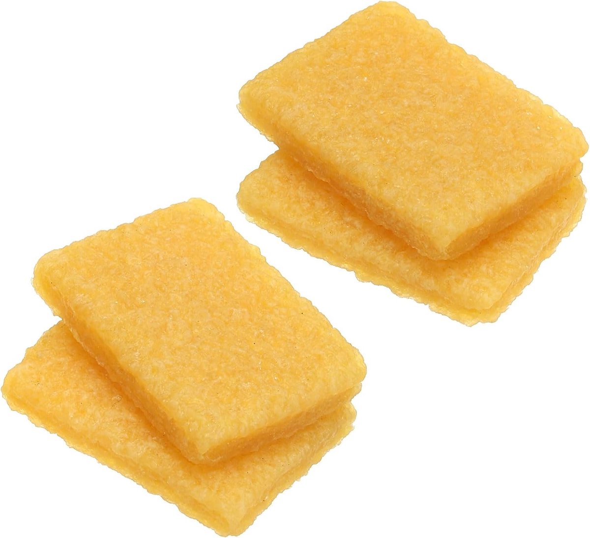 Residu Rubber Gum, 6 Pack 50x35x10mm/50x35x12mm Lijm Pick Up Gum Lijm Remover Reinigingsgereedschap voor Papier Craft Schuren Riem Schuren Riem Schijven Skateboard, Geel