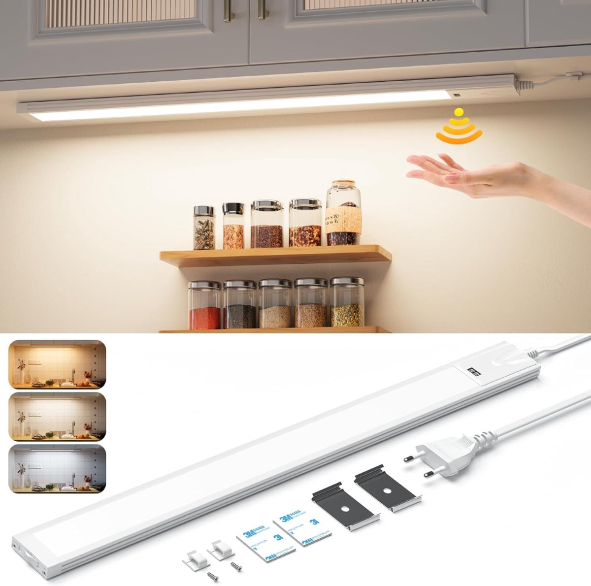 ZRNS® Keukenverlichting Onderbouw - Onderbouwverlichting - Kastverlichting - 3 Kleurtemperaturen - 41 cm