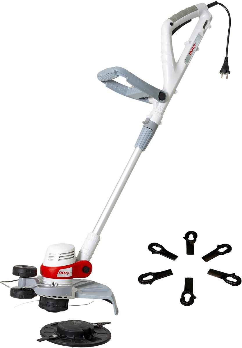 IKRA 2-in-1 elektrische grastrimmer IGT 650 D-TC, TwinCut-systeem met draadspoel, nylonmes & reservemes