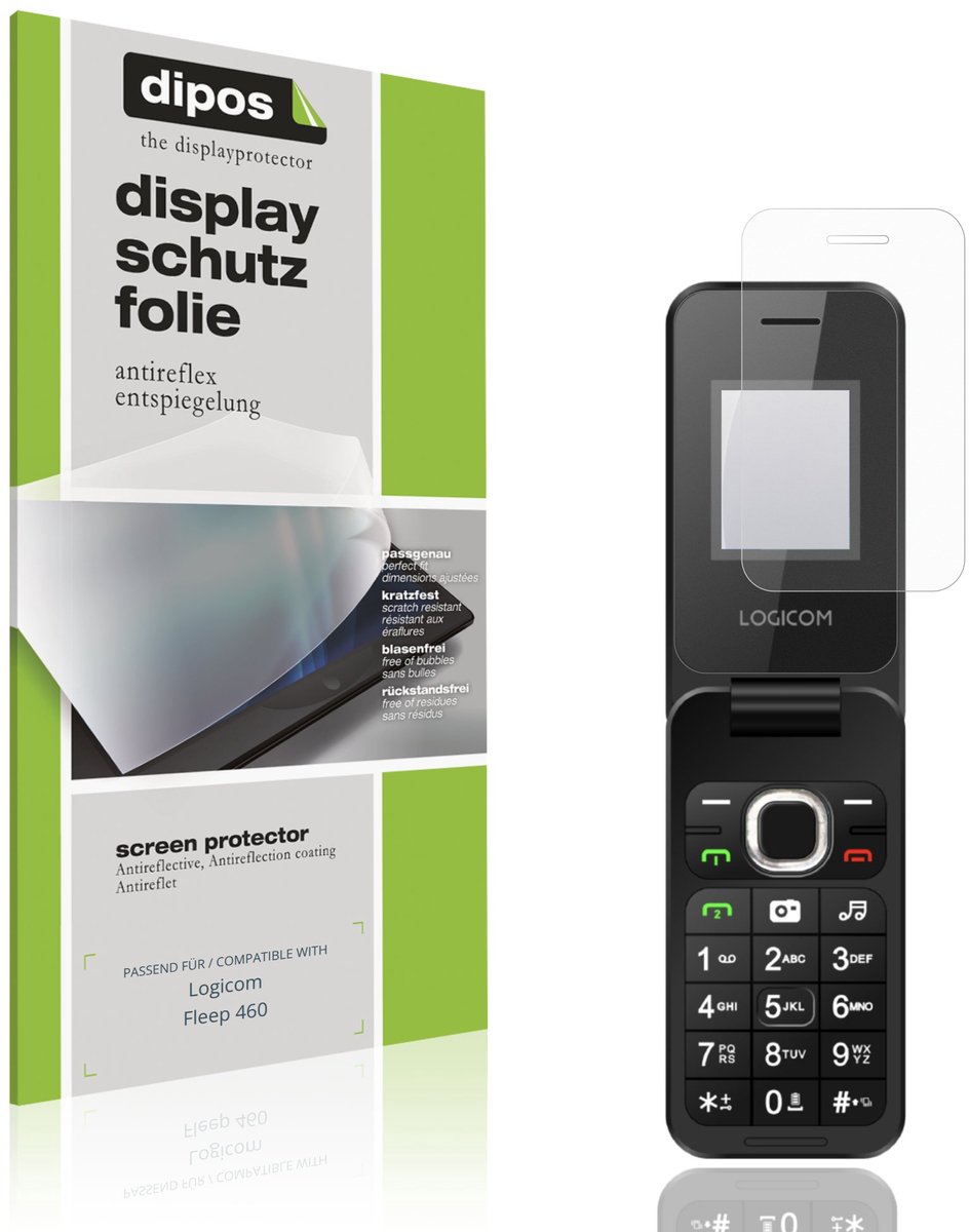 dipos – 4x Matte Beschermfolie geschikt voor Logicom Fleep 460 | Krasbestendige & antireflecterende Screenprotector Ultra-Thin
