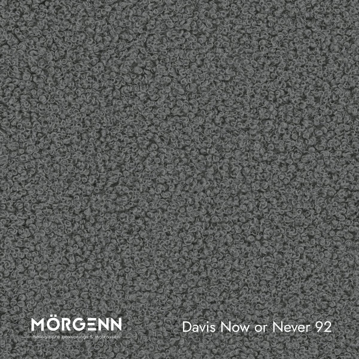 Mörgenn Davis Now or Never Stofstaal - Bouclé Stof voor Boxspring en Bed - 92