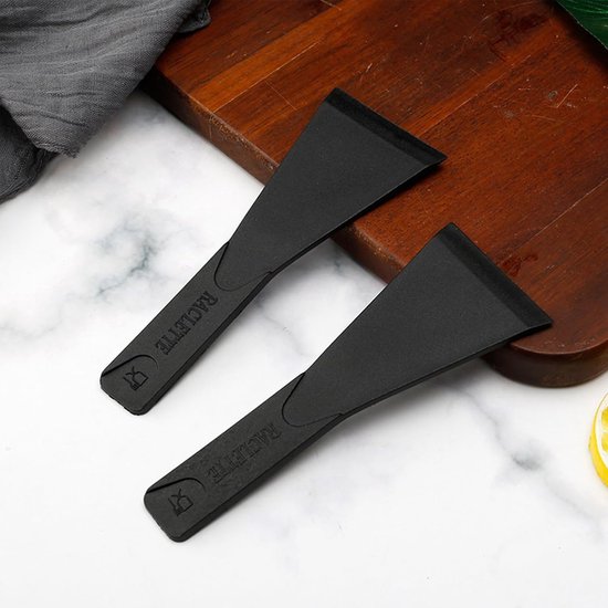 8 stuks raclette-schuivers met anti-aanbaklaag, raclettespatel van nylon, spatel voor de pan, robuust en hittebestendig, keukengerei, ideaal voor pannen, braadpannen, kaas, restaurant en thuis — afbeelding 4