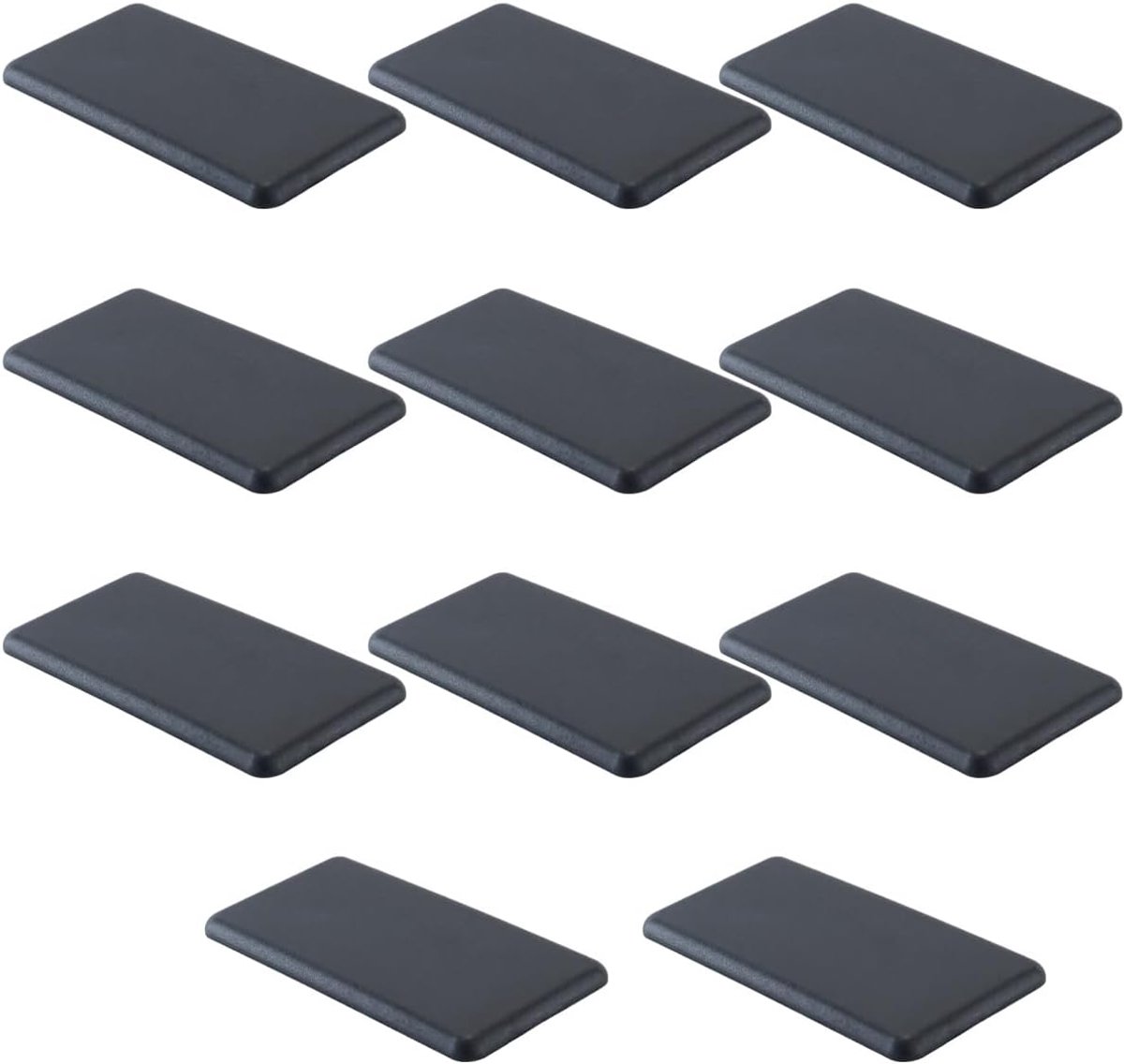 10 stuks aluminium profielen eindkap, 40 x 80 mm zwarte nylon extrusiekap voor industriële aluminium profielen voor karren, aquariumrekken en opbergplanken