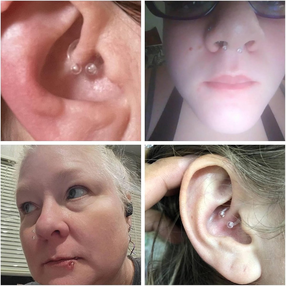hoefijzerpiercing neus septum lip helix tragus ring houders 16G acryl flexibele plastic ronde barbell piercing voor werk school 6-12mm