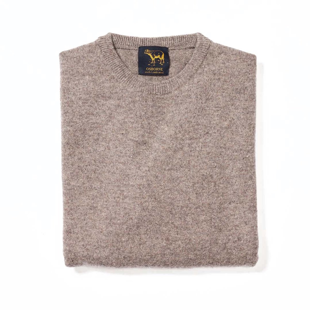 Osborne Knitwear Trui met ronde hals - Sweater heren in Lamswol - Pullover Heren - Vole - 3XL