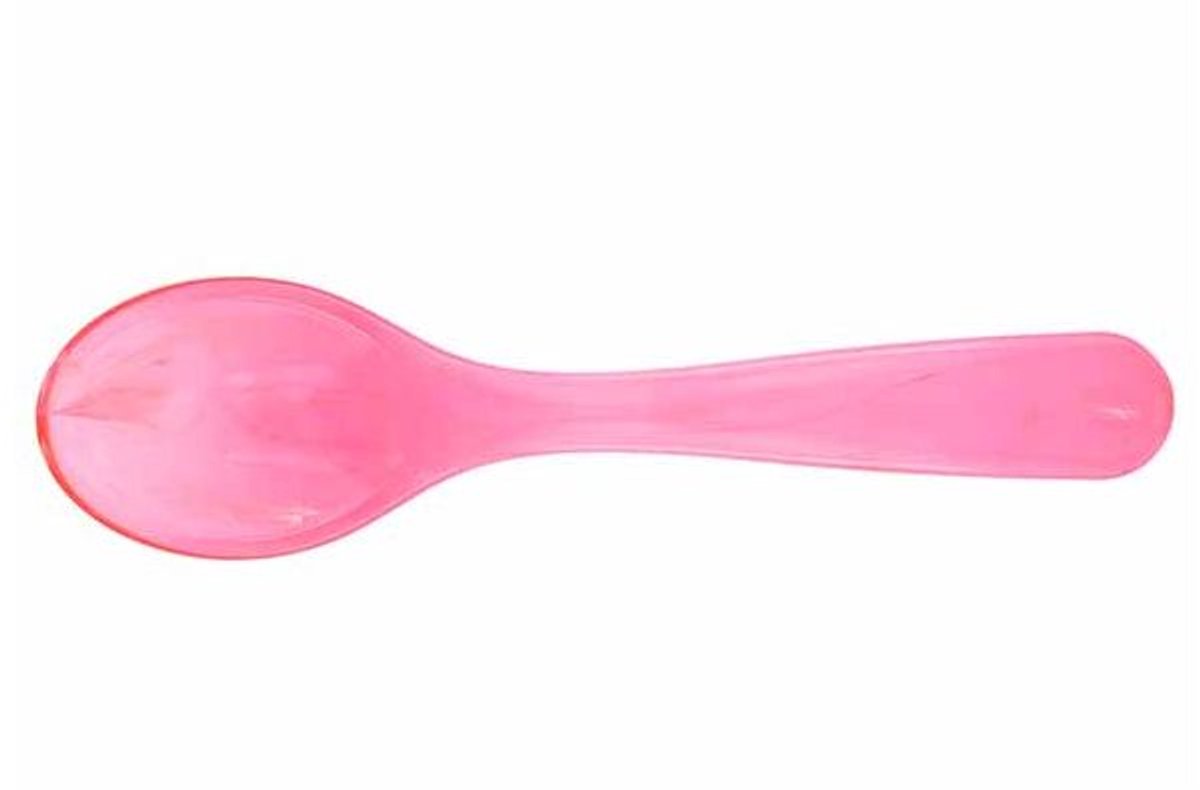 Lumispoon Lepel 12cm Roze Acryl
