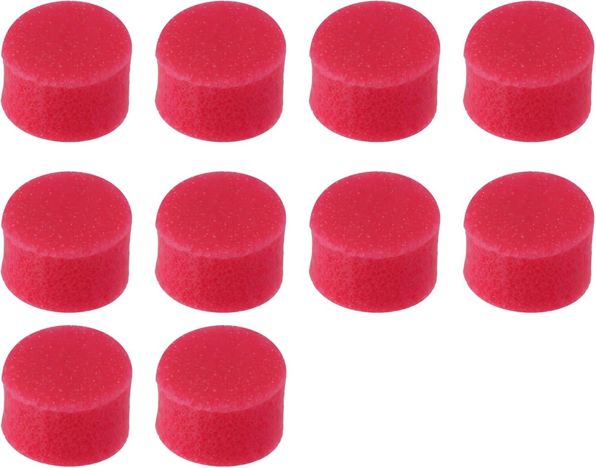 10 stuks 6x4mm demper urethaan bus compatibel met Tam-iya 1/10 schaal modelauto's (rood)