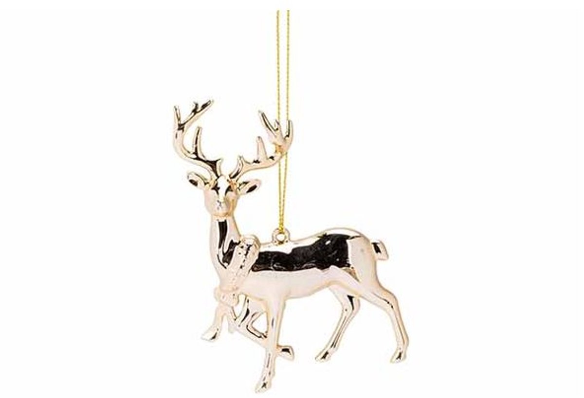 Hanger Deer Goud 12x2xh9cm Kunststof