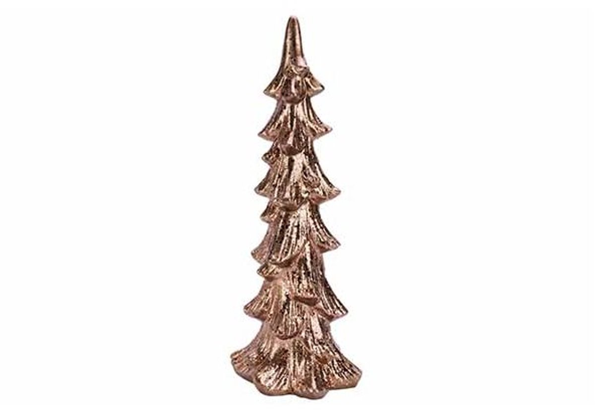 Kerstboom Bruin 14x12xh37cm Aardewerk