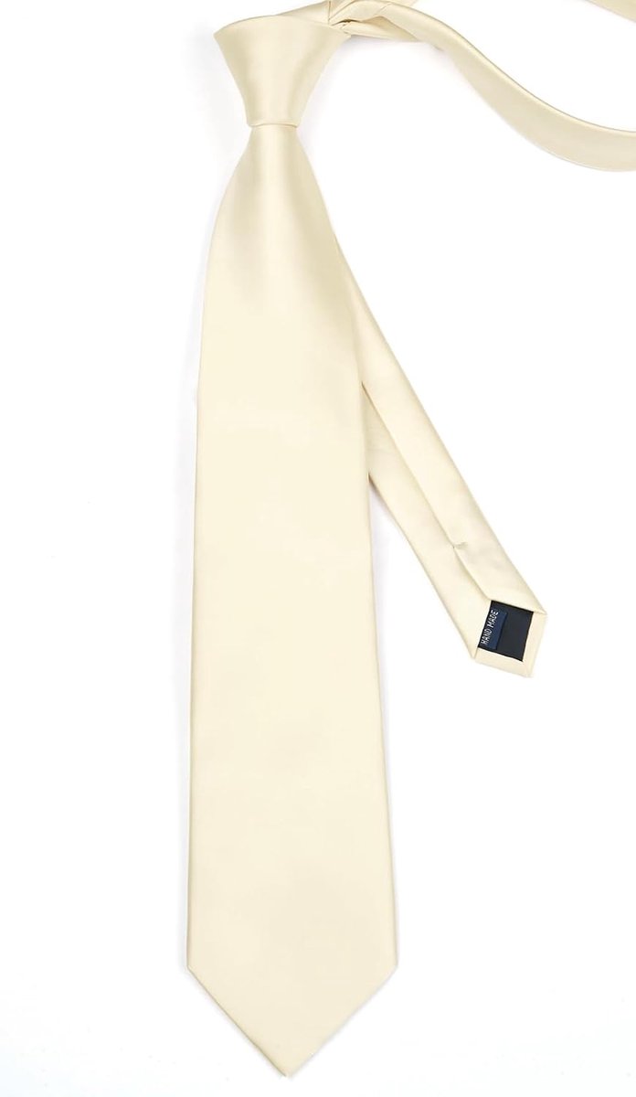 Effen kleur stropdas en pochet met stropdas clips mannen bruiloft partij stropdas zakdoek set