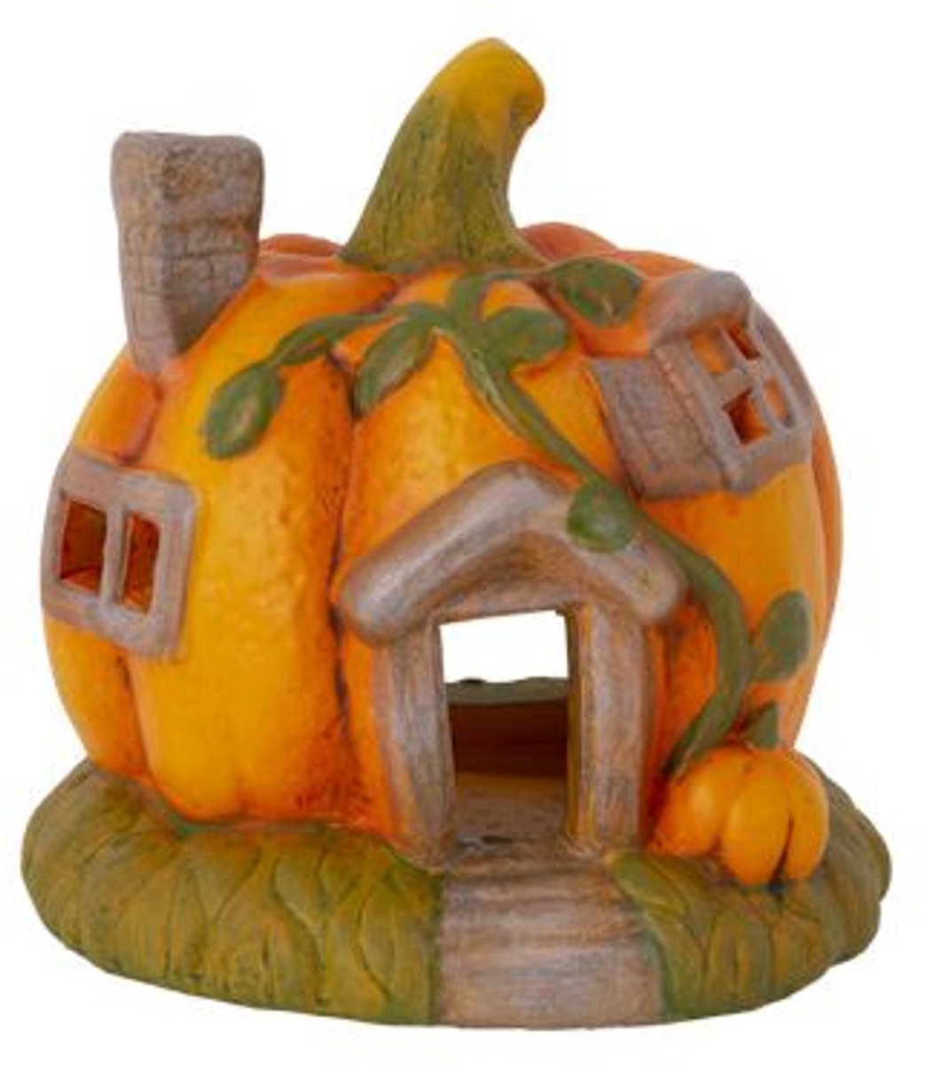 Cosy @ Home Pompoen House Oranje 16x15,7xh16cm Rond