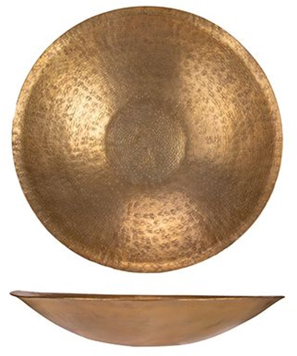 Cosy @ Home Schaal Goud 43,5x43,5xh7,5cm Rond Alumin Ium