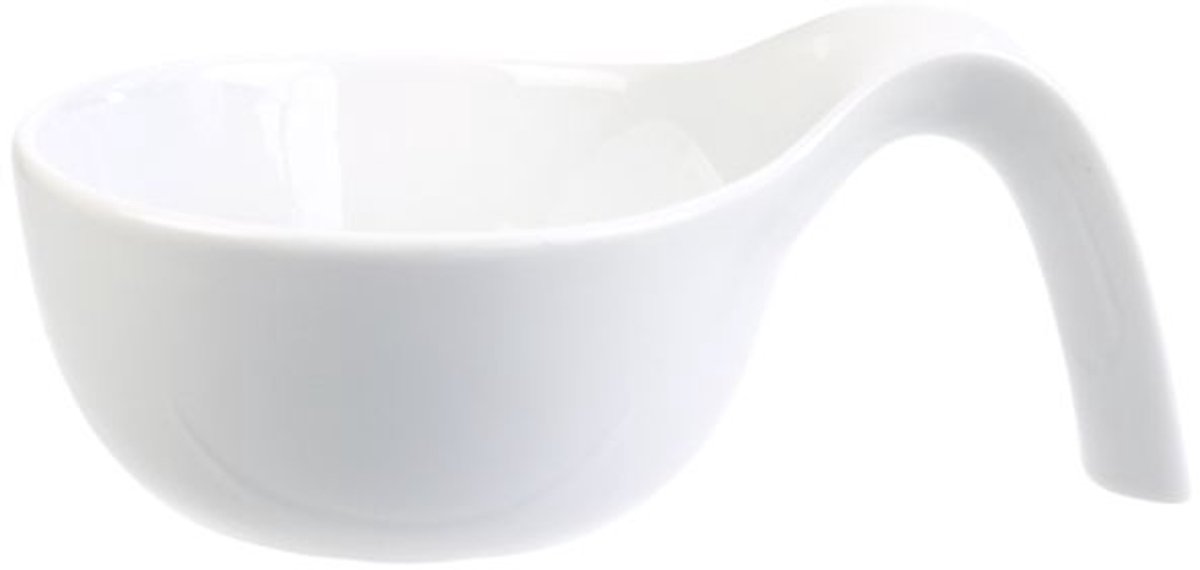 Cosy & Trendy Schaal Wit D8-12,5xh3,5cm Lepelvormig