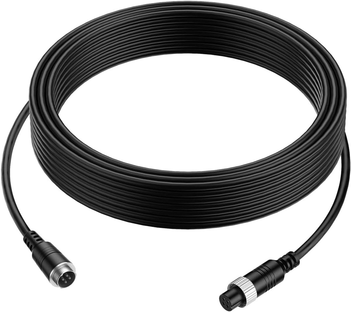 4Pin Achteruitrijcamera Kabel 5m Veerkabel Auto Video Kabel voor Vrachtwagen Trailer Camper Bus Camper