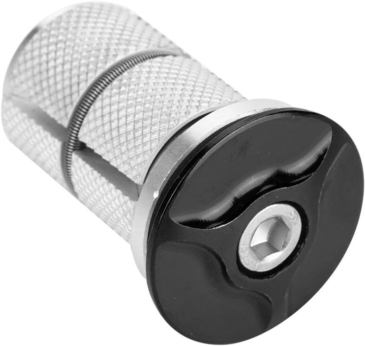 Fietsstuurpen headset stuurpen top cap aluminiumlegering fiets vork expander Bung 1/1 25 inch (zwart) paardrijden-Fietsvorkschroeven