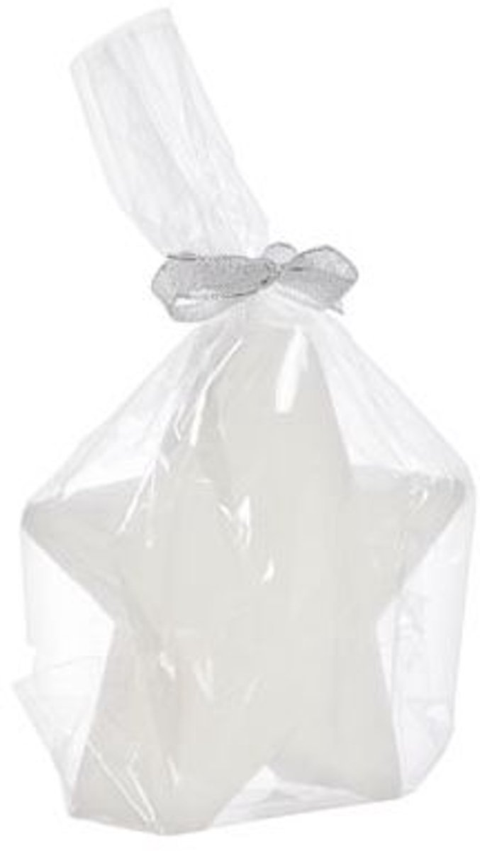 Cosy @ Home Kaars Ster Wit 10x3x10.5cm